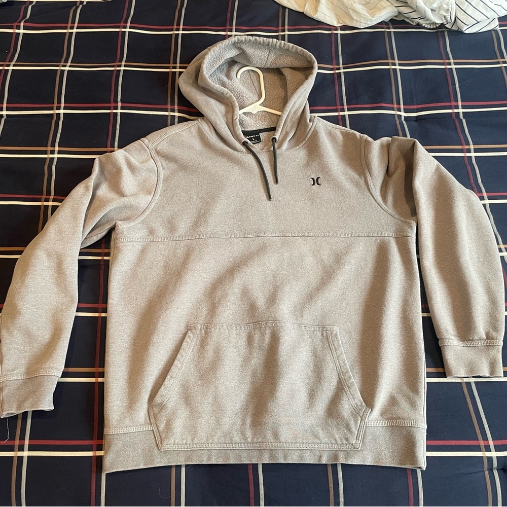 Hurley Surf Skate Snow Sweatshirt Hoodie Gray Grey Men’s Large L EUC